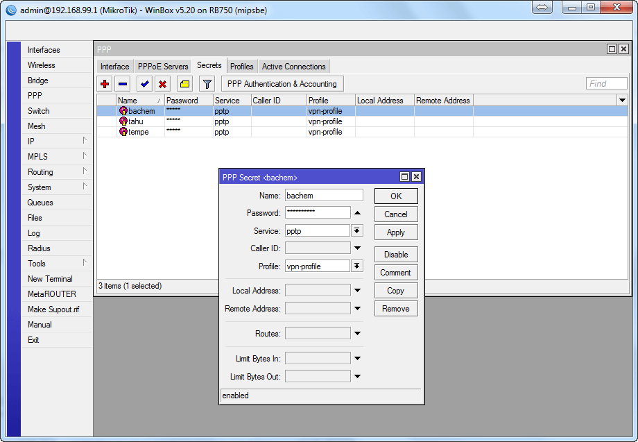 Byte limit