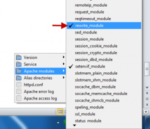 wamp apache rewrite module